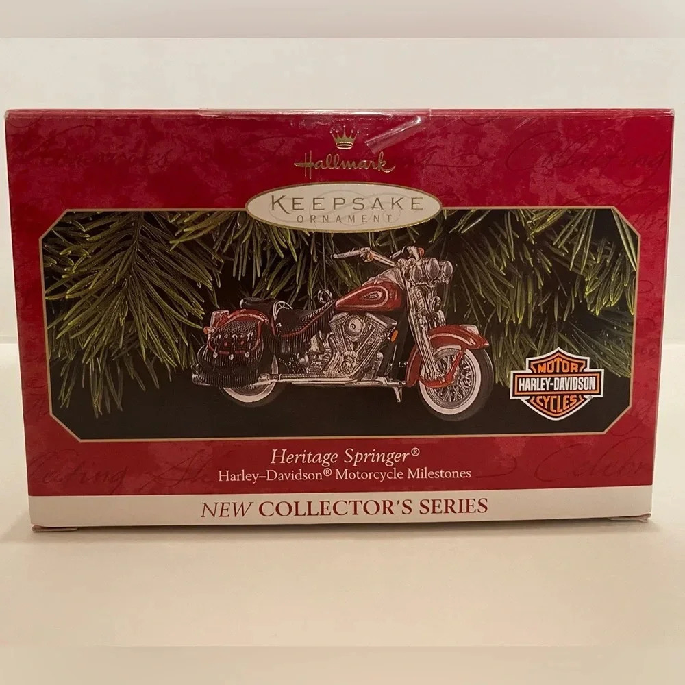 Hallmark Keepsake Ornament  Harley-Davidson Heritage Springer 1999 NIB